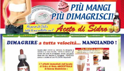 Operazione dell’Antitrust contro decine di dimagranti “miracolosi”. Nella rete Gastrobioring, Bromelina, Aceto di sidro, Noce amazzonica…tra sette mesi la sentenza