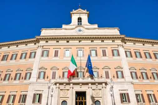 San Peter square, Rome, Italy.