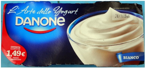 danone yogurt arte