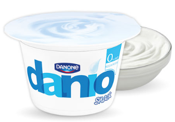 danio danone bianco yogurt