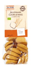 biscotti cuori di mais