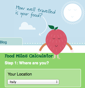 foodmiles viaggio del cibo calcola