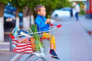 supermercato , carrello , bambino 