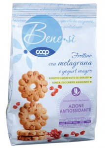 coop BeneSì frollini con MELAGRANA E YOGURT MAGRO