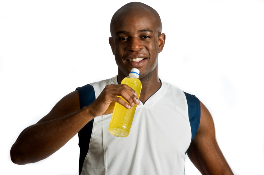 Athlete With Energy Drink