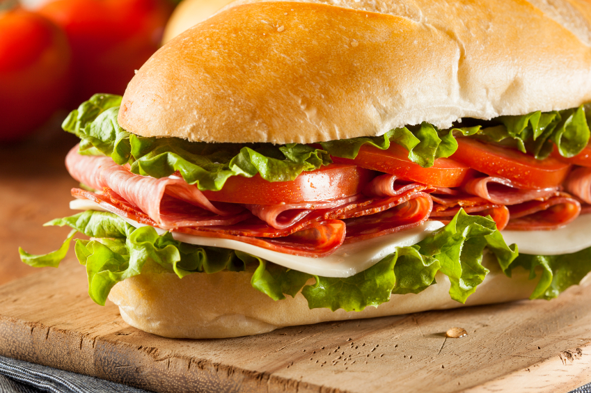 Homemade Italian Sub Sandwich