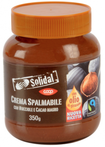 crema spalmabile nocciole cacao coop solidal fairtrade 2016
