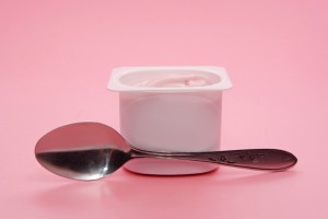 yogurt in plastic container