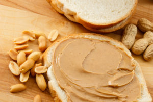 Peanut Butter and peanuts show a classic allergen that affects children and adults