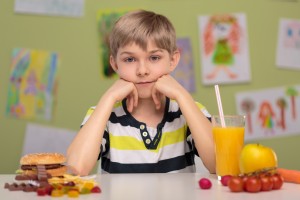 Hard decision - fast food or healthy food