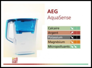 AquaSense AEG caraffa filtrante