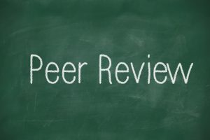 Peer Review written in white chalk on achalkboard