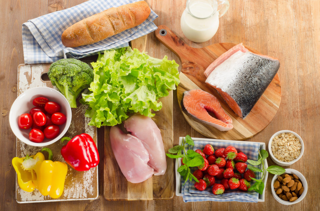 alimenti cibo dieta verdure pollo pesce salute