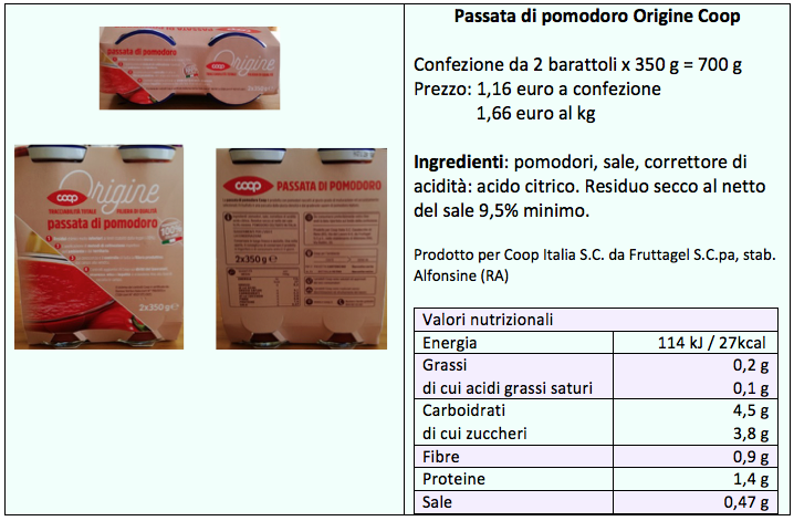 Coop Origine passata di pomodoro