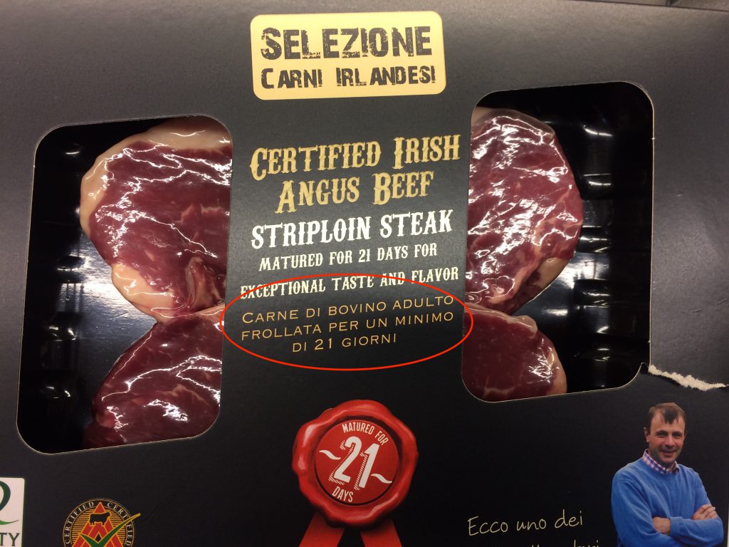 carne angus irlandese sottovuoto frollatura