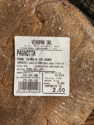 pane grano duro veropan